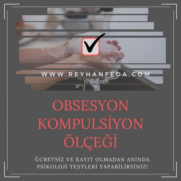 Obsesif Kompulsif Bozukluk Testi, obsesif kompulsif belirtileri ölçmek üzere kullanılır.