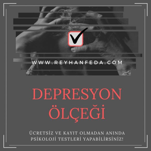 Beck depresyon testi, depresyon düzeyini belirlemek amacıyla kullanılır.