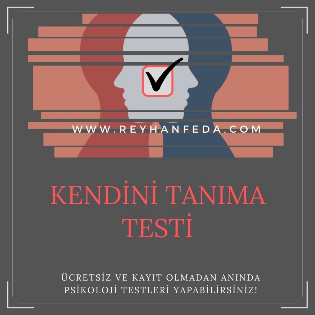 Kendini tanıma testi, bireyin kendini ne kadar tanıdığını ölçer.