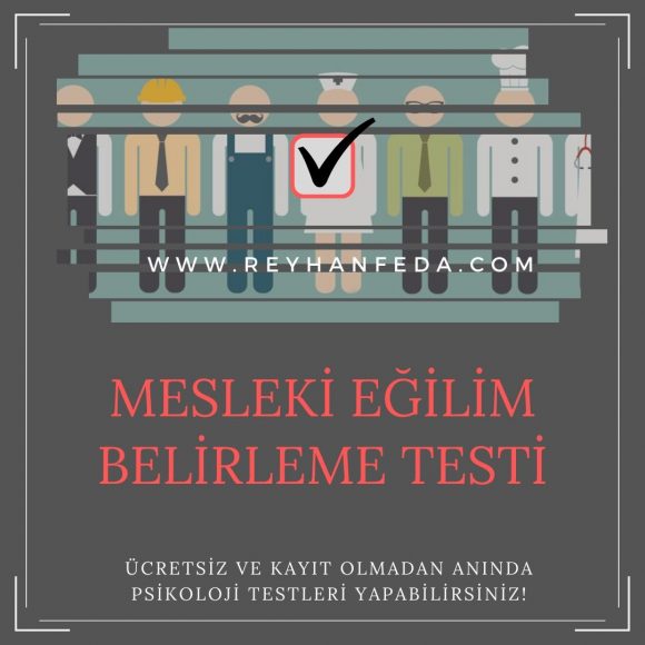 meslek testi, bireylerin mesleki seçimlerine destek sağlar.