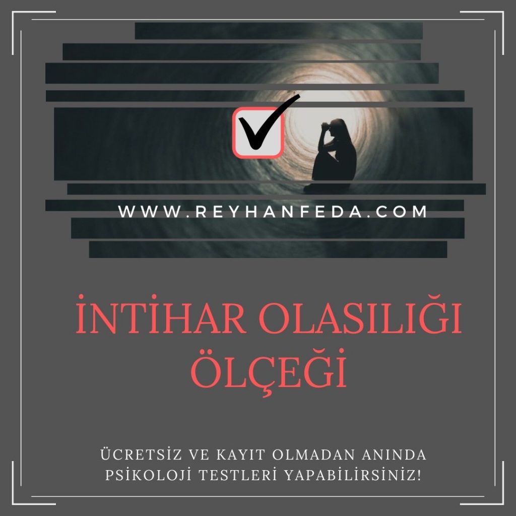 İntihar Olasılığı Testi, intihar olasılığını ölçmek amacıyla kullanılır.