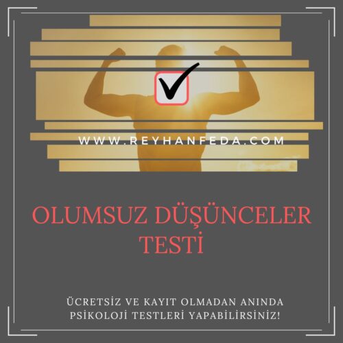 olumsuz düşünceler testi